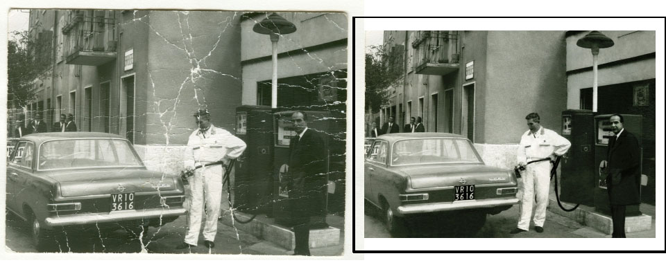 Damaged Photo Repaired