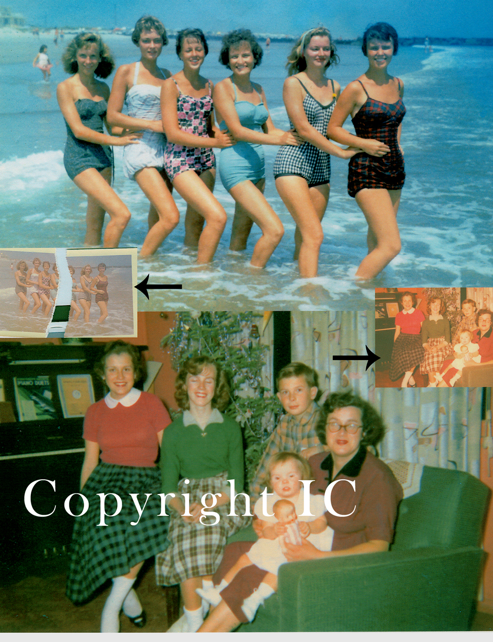 Torn and faded Photos