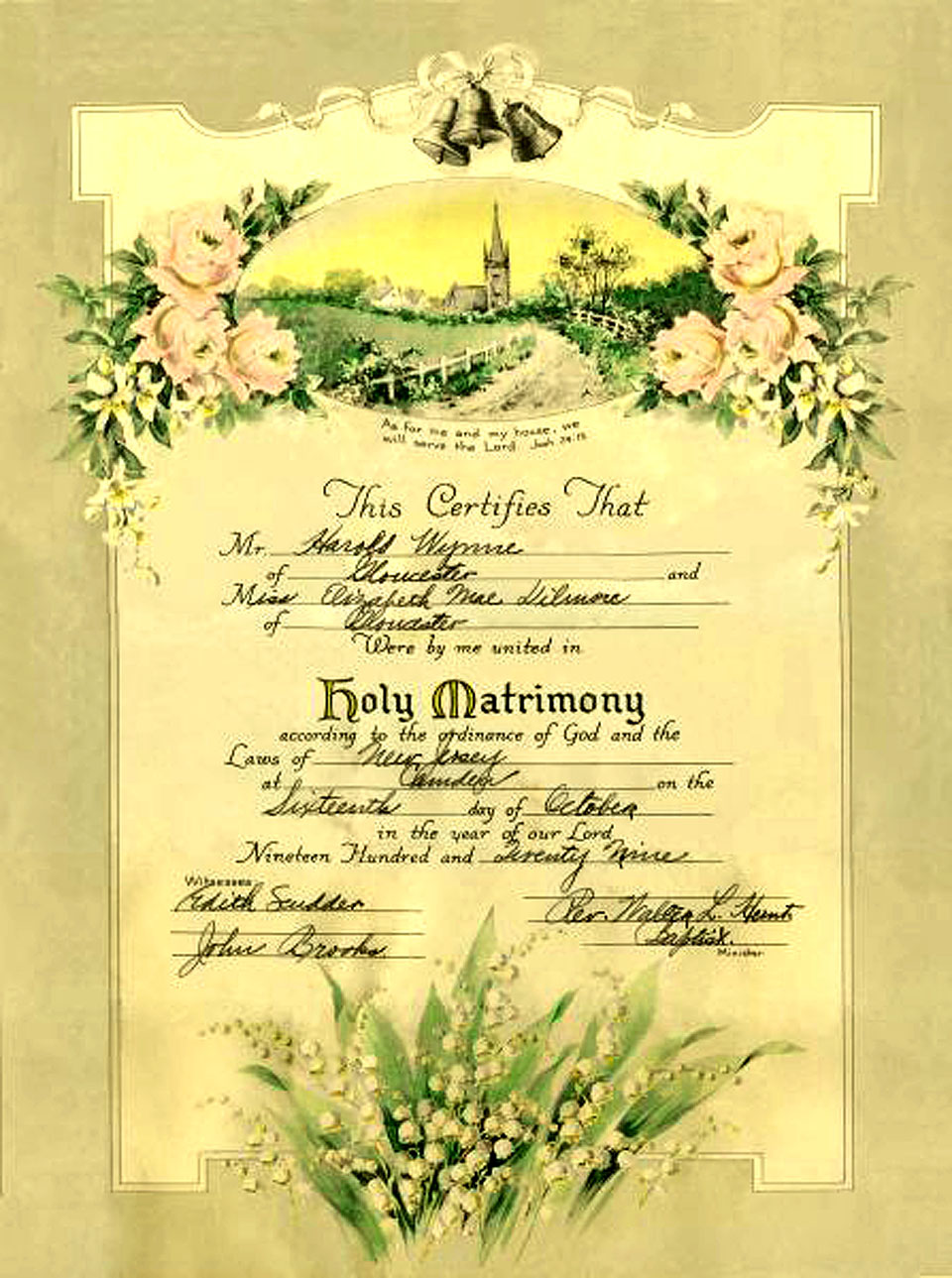 Matrimony Document Restored