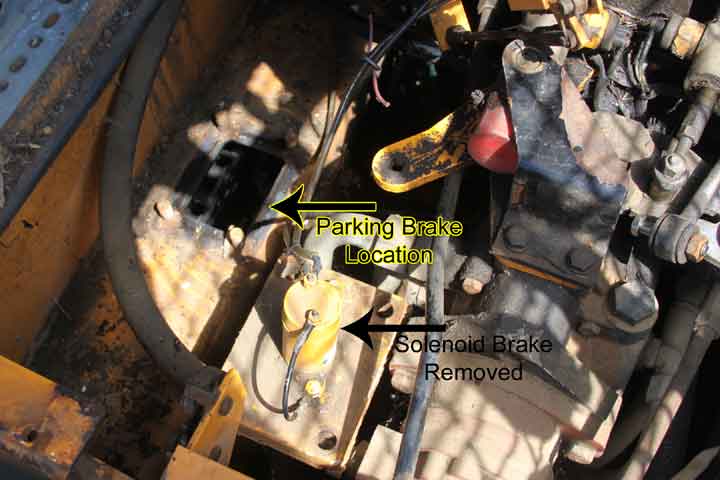 Mustang Loader Parking Brake